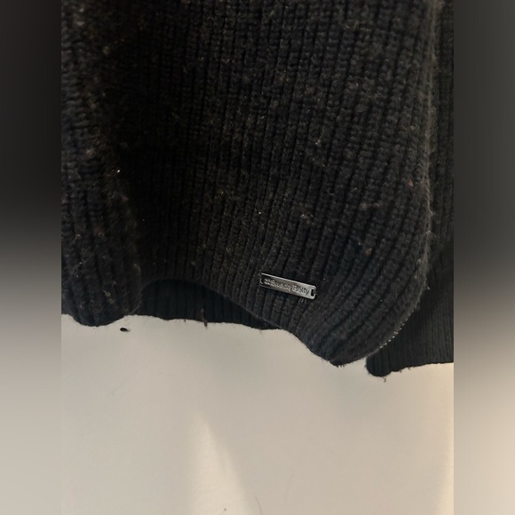 Sweaty Betty mock neck long black knit sweater. - Picture 2 of 5